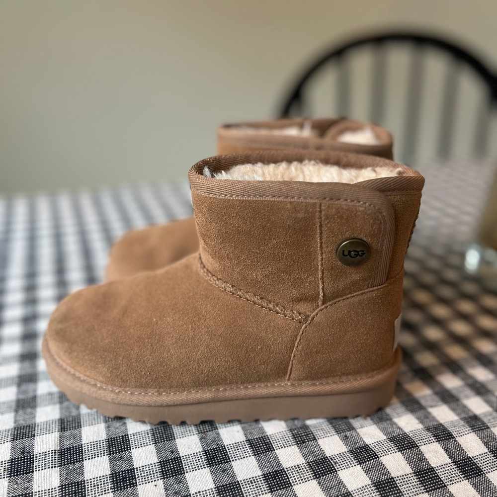 UGG Kids Tan Suede Boots